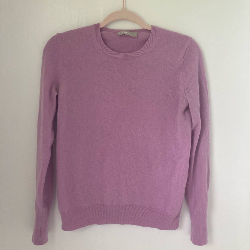 Everlane cashmere sweater, rose, size small